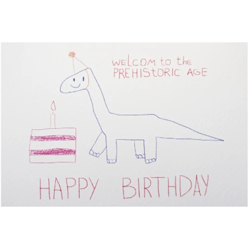 Открытка PAPAdesign "Welcome to the prehistoric age"
