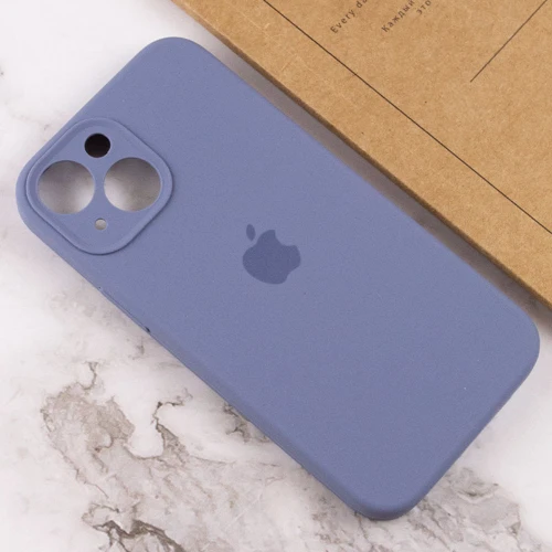 Чехол для iPhone Mobile Case Silicone Case Full Camera Protective Lavender Gray for iPhone 15: Тип чехла накладка на заднюю часть