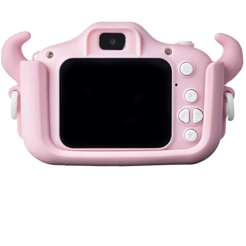 Цифровой детский фотоаппарат Baby Photo Camera Cartoon Monster pink