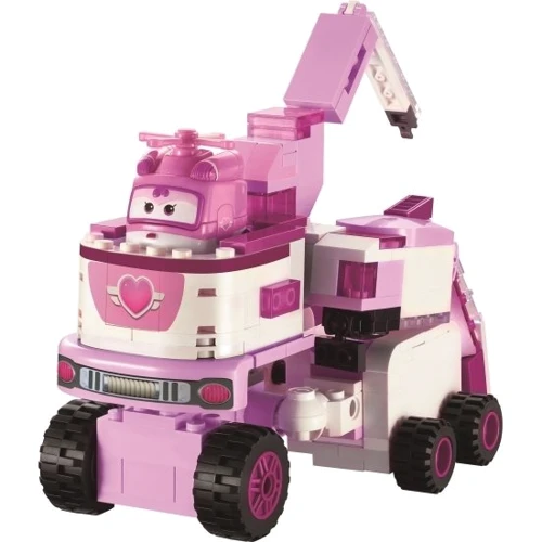 Конструктор-трансформер Super Wings Small Blocks 2-in-1 Buildable Transforming Vehicle Dizzy Диззи (EU385006)