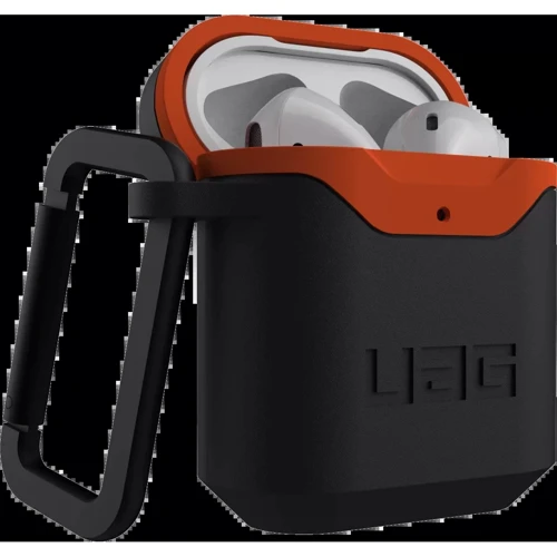 Чехол для наушников Urban Armor Gear UAG Std. Issue Hard 001 (V2) Black/Orange (10242F114097) for Apple AirPods 1/2