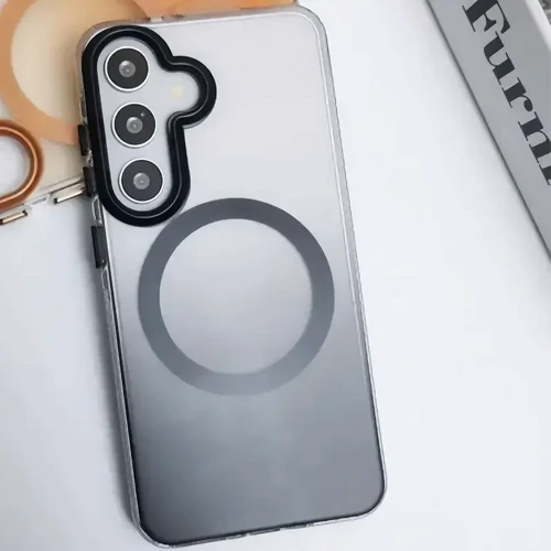 Чехол для телефонов Epik TPU+PC Phantom with MagSafe Black for Samsung S931 Galaxy S25