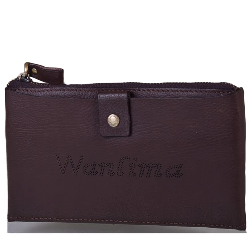 Мужская сумка борсетка Wanlima коричневая (W91011560013-coffee)