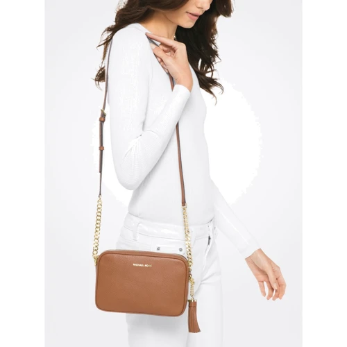 Женская сумка кросс боди Michael Kors Ginny md коричневая (32F7GGNM8L203): Страна производитель США