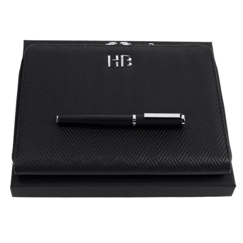 Набор Hugo Boss (ручка-роллер и папка для конференций А5) HSI1065B+HTM106A (HPMR106)