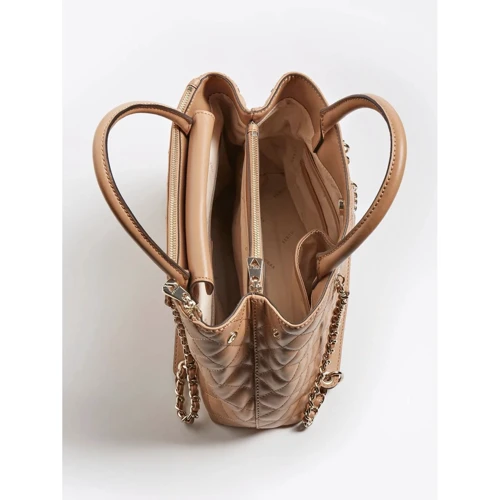 Жіноча сумка тоут Guess Illy Society Satchel темно-бежева (HWVG7970060-BEI): Країна виробник В'єтнам