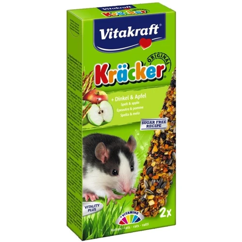 Крекер для крыс Vitakraft Kracker с зерном и фруктами 2 шт (4008239251404)