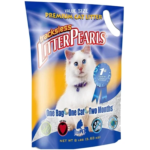 Наполнитель туалетов для кошек Litter Pearls TrackLess кварцевый 3.63 кг (7.8 л) (633843300749)