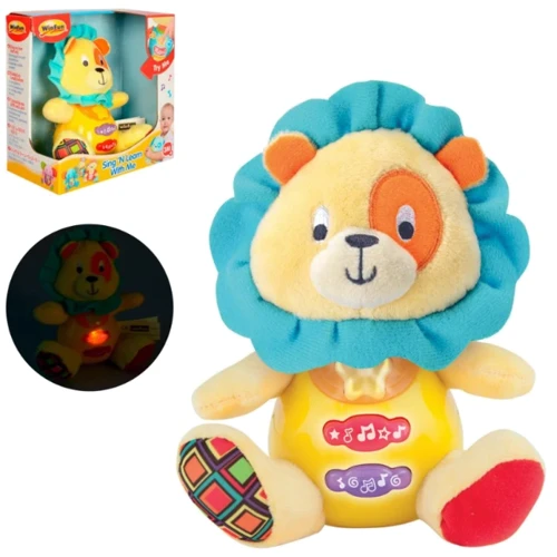 Мягкая игрушка WinFun музыкальная Лев (0691-NL)