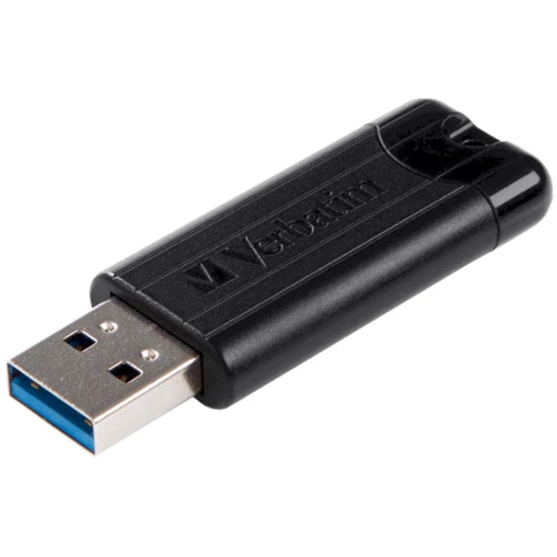 USB-флешка Verbatim 128GB PinStripe USB 3.0 Black (49319)
