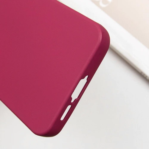 Чехол для телефонов TPU Case Getman Liquid Silk Full Camera Marsala for Samsung S721 Galaxy S24 FE: Пленка в комплекте нет