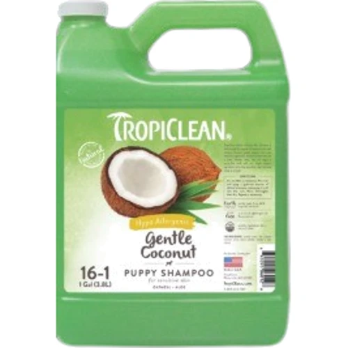 Шампунь Tropiclean Нежный кокос для щенков и котят гипоаллергенный концентрат 3.8 л (060128)