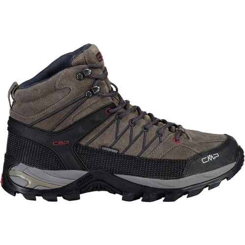 Ботинки CMP Rigel Mid Trekking Shoe WP (3Q12947-02PD) 40 (41) серые натуральная замша зима