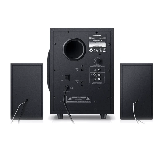 Акустична система REAL-EL M-580 Black: Вихідна потужність сабвуфера 14 Вт