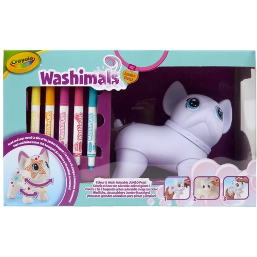 Набор для творчества Crayola Washimals Пес-великан с фломастерами (74-0227)
