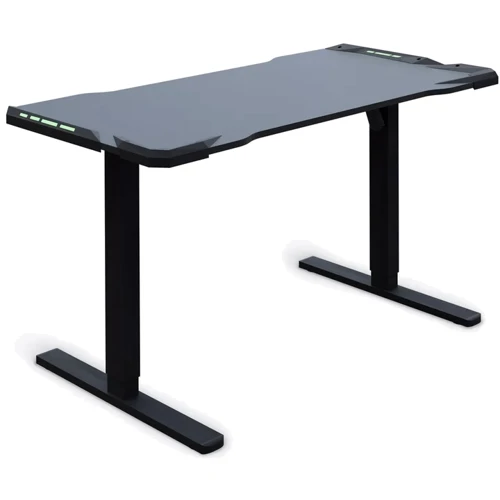 Стіл Mealux PowerDesk Carbon RGB з електрорегулюванням висоти (арт. EVO-201 Carbon/B)
