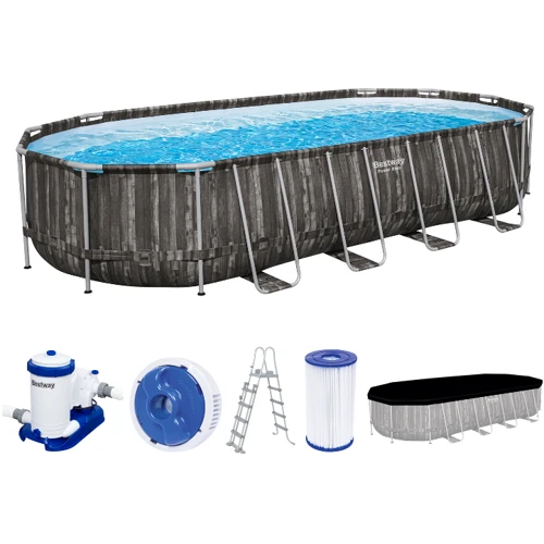 Бассейн Bestway 732-366-132 см (561ES) (фильтрующий насос, лестница, покрытие бассейна, дозатор для хим средств ChemConnect, ремонтная заплатка) фото 2