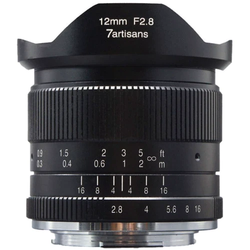 Объектив для фотоаппарата 7Artisans 12mm f2.8 M4/3 (Panasonic Olympus): Тип объектива Широкоугольный
