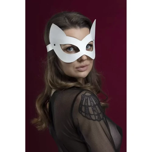Маска кошки Feral Feelings - Kitten Mask, белая
