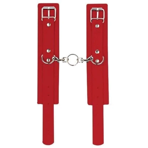Наручники Leather Standart Hand Cuffs, Red