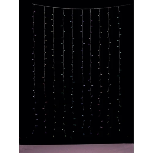 Гирлянда Smart LED Twinkly Curtain RGBW 210 Gen II IP44 1.45 х 2.1м кабель прозрачный фото 9