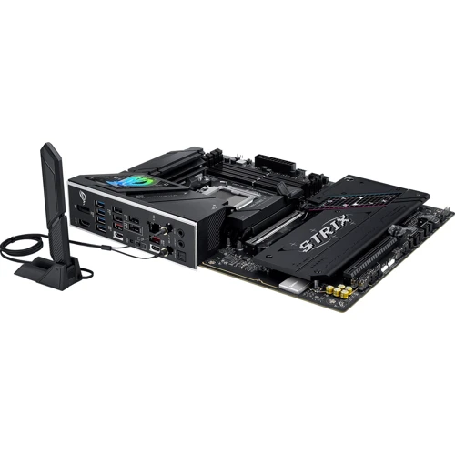 ASUS B850-F GAMING WIFI UA: Разъемы на задней панели Ethernet RJ-45, USB Type-C, USB 3.2 Gen 2, USB 2.0, HDMI, DisplayPort