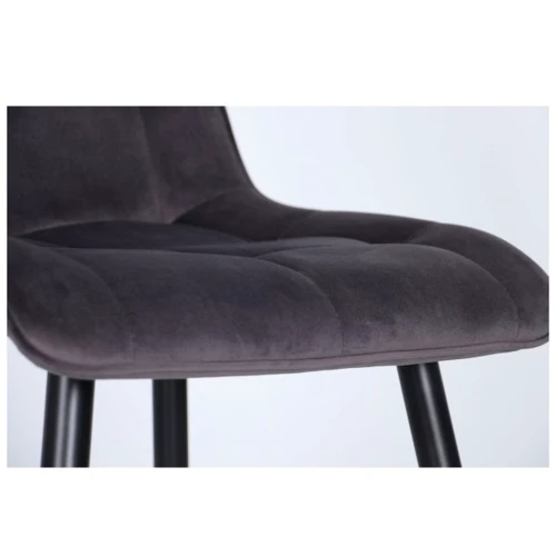 Стул обеденный AMF Arkansas черный/velvet gray (546365): Материал каркаса Текстиль, металл