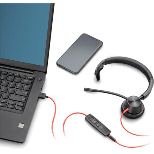 Навушники Poly BlackWire C3315-M USB HS Mono (76J13AA): Додатково один наушник, регулятор громкости