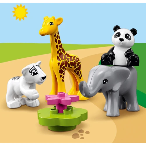 Конструктор LEGO DUPLO Детишки животных (10904): Рекомендуемый возраст от 2 до 5 лет