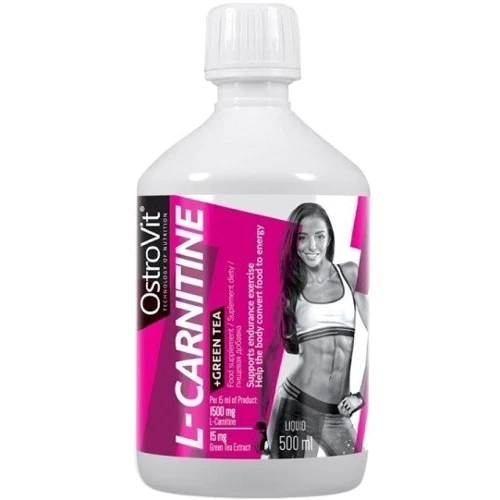 Жиросжигатель OstroVit L-Carnitine + Green Tea 500 ml /33 servings/