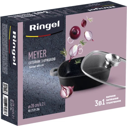 Сотейник RINGEL Meyer 28 см 4.2 л (RG-2129-28s): Материал корпуса Алюминий