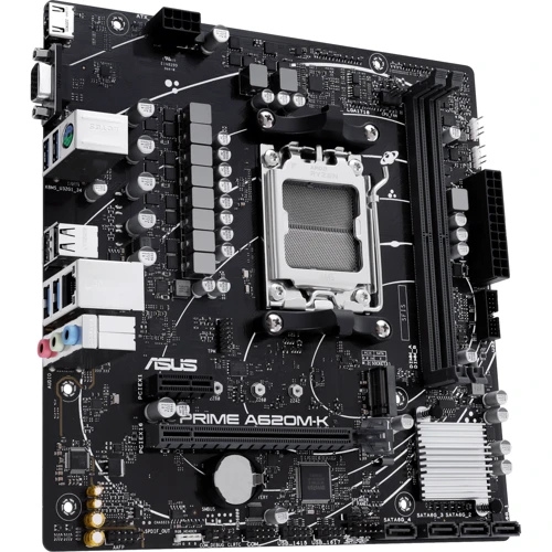 ASUS PRIME A620M-K: Разъемы на задней панели USB 3.2 Gen 1, USB 2.0, VGA, HDMI