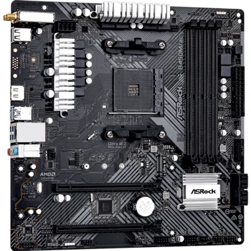 ASRock B450M/ac R2.0 UA: Оперативная память 4xDDR4 3200, до 128 ГБ