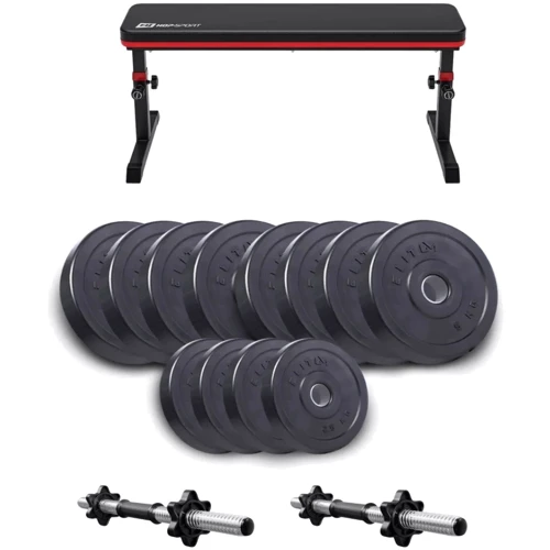 Скамья для жима и пресса Набор Elitum Titan гантели 2х26кг со скамьей HS-1025 Pro (00-G00000324)