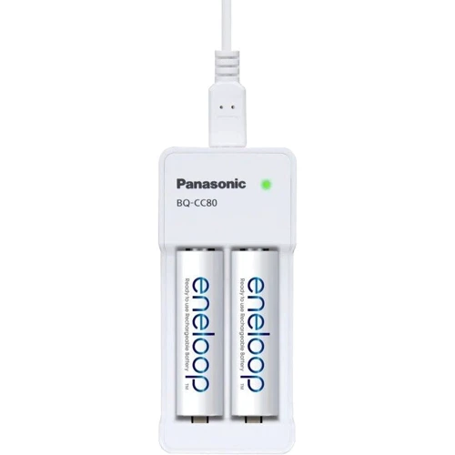 Panasonic Basic USB Charger + Eneloop 2xAA 1900 mAh NI-MH (K-KJ80MCC20USB) фото 2