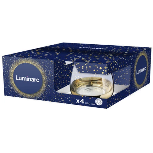 Набор стаканов Luminarc Сир де Коньяк Электрическое Золото 4х300 мл (P9303/1): Тип Набор стаканов