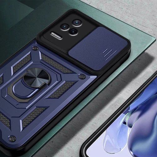 Чехол для телефонов Mobile Case Camshield Serge Ring Blue for Xiaomi Poco F4: Совместимость Xiaomi Poco F4
