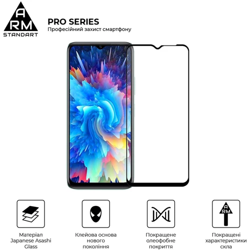 Аксессуар для смартфона ArmorStandart Tempered Glass Pro Black for Infinix Hot 20 5G (X666B) (ARM64672) фото 4
