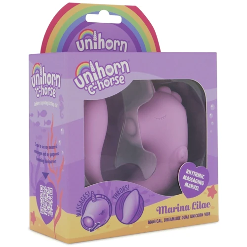 Вібратор-єдиноріжка Unihorn - C Horse - Marina Lilac, вагінально-кліторальна стимуляція