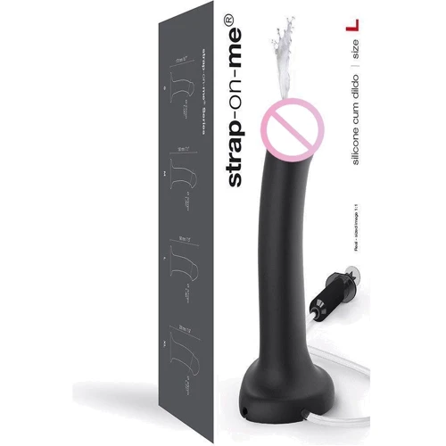 Кончающий фаллоимитатор Strap-On-Me Dildo Cum Black