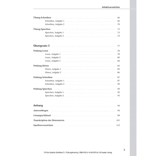 Fit fürs Goethe-Zertifikat C1 mit Audio-CD: ISBN 9783190018758, 978-3-19-001875-8