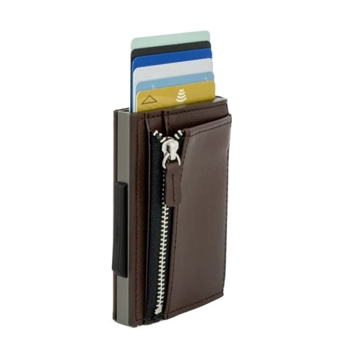 Женский кошелек Ogon Designs Ogon Cascade Slim Zipper коричневый (CZ_Darkbrown): Тип Кошельки