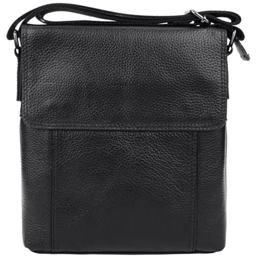 Чоловіча сумка планшет Borsa Leather чорна (1t8153m-black)