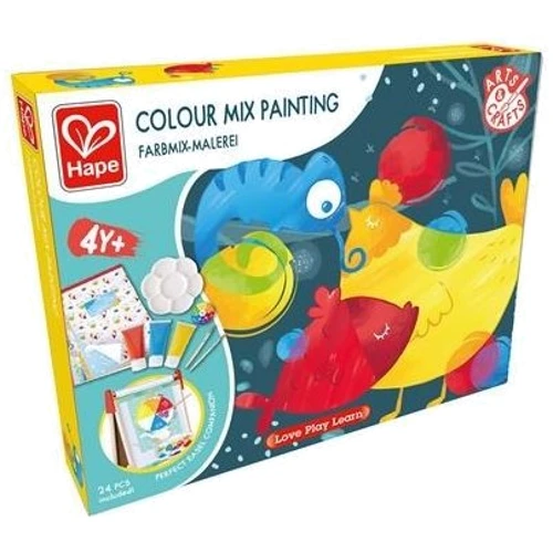Набір для малювання Hape Змішування квітів з пензлями та фарбами (E1069)