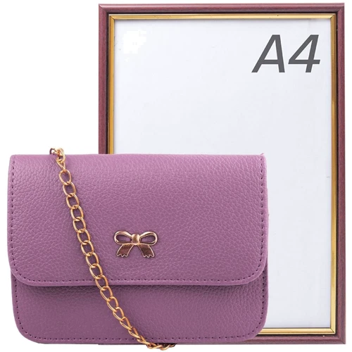 Женская сумка-сэтчел Valiria Fashion сиреневая (4DETBI-184924-7): Застежка Механическая