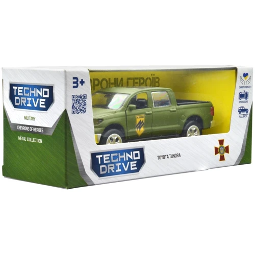 Автомодель TechnoDrive серии Шевроны Героев - Toyota Tundra - Азов (KM6008): Материал Пластик, Металл