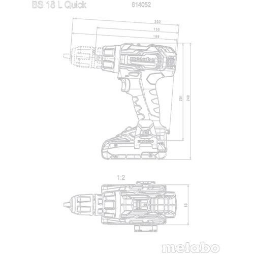 Шуруповерт Metabo SB 18 L Quick (614054500): Тип патрона быстрозажимной