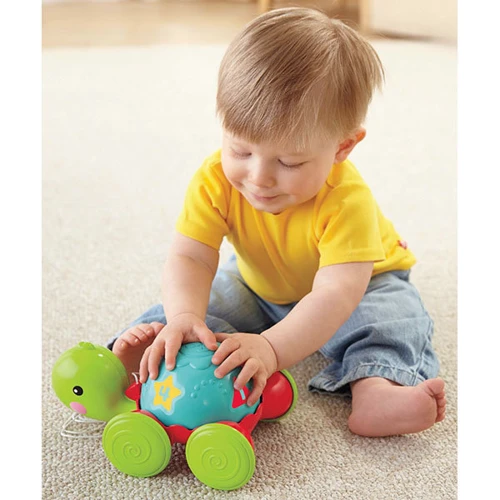 Каталка с веревочкой Ученая черепашка Fisher-Price (Y8652) фото 4