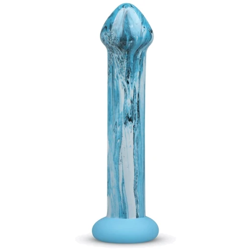 Скляний дилдо Gildo - Ocean Ripple Glass Dildo