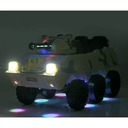 Детский электромобиль танк Bambi Racer 140W, белый (M 4862BR-1) фото 12